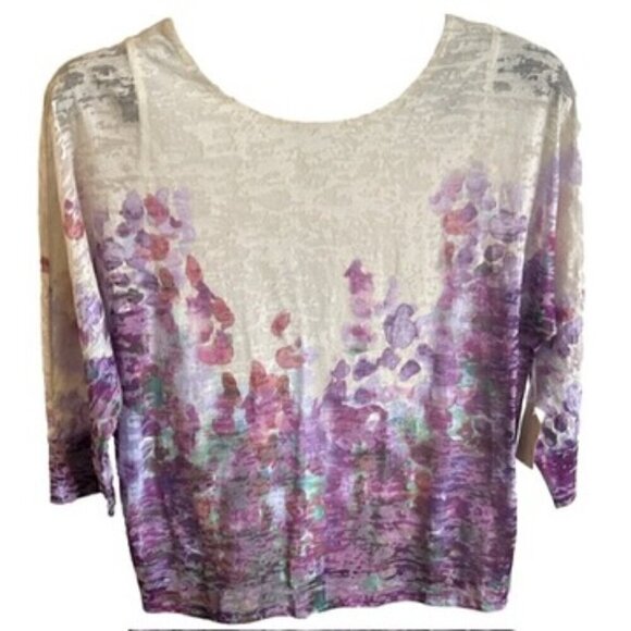 Coldwater Creek Women's Water Garden Top, Extra Small - Picture 1 of 5